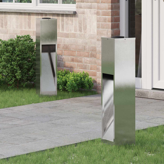 Solar LED Wegeleuchte 2 pcs Edelstahl Edelstahl