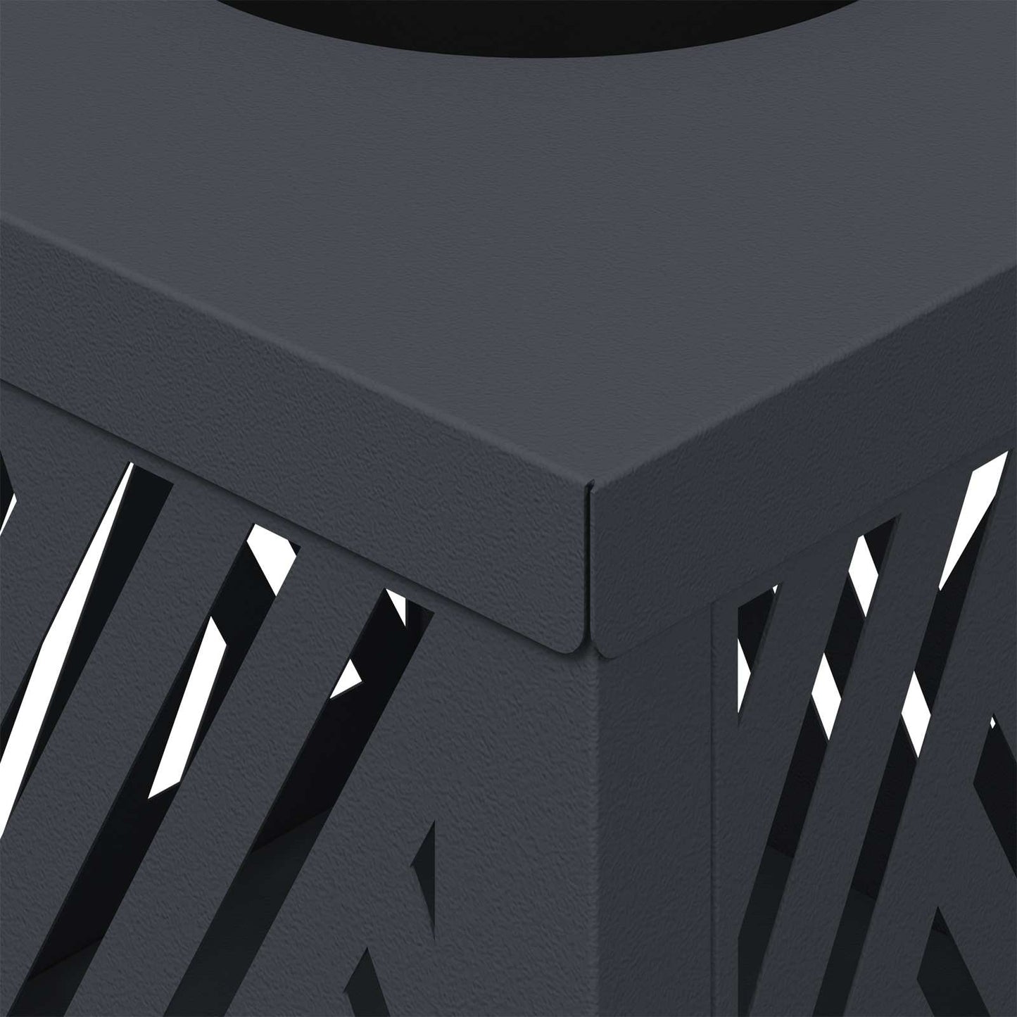 Solar LED Weg Licht 2 pcs Anthrazit Kalt gewalzter Stahl