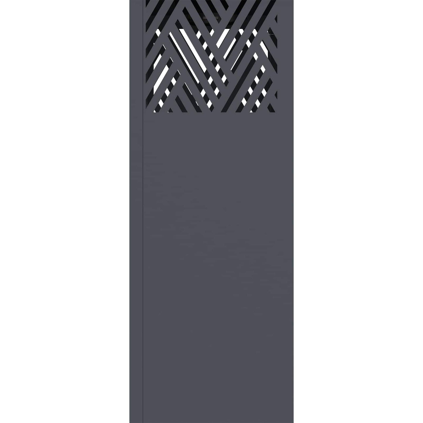 Solar LED Weg Licht 2 pcs Anthrazit Kalt gewalzter Stahl