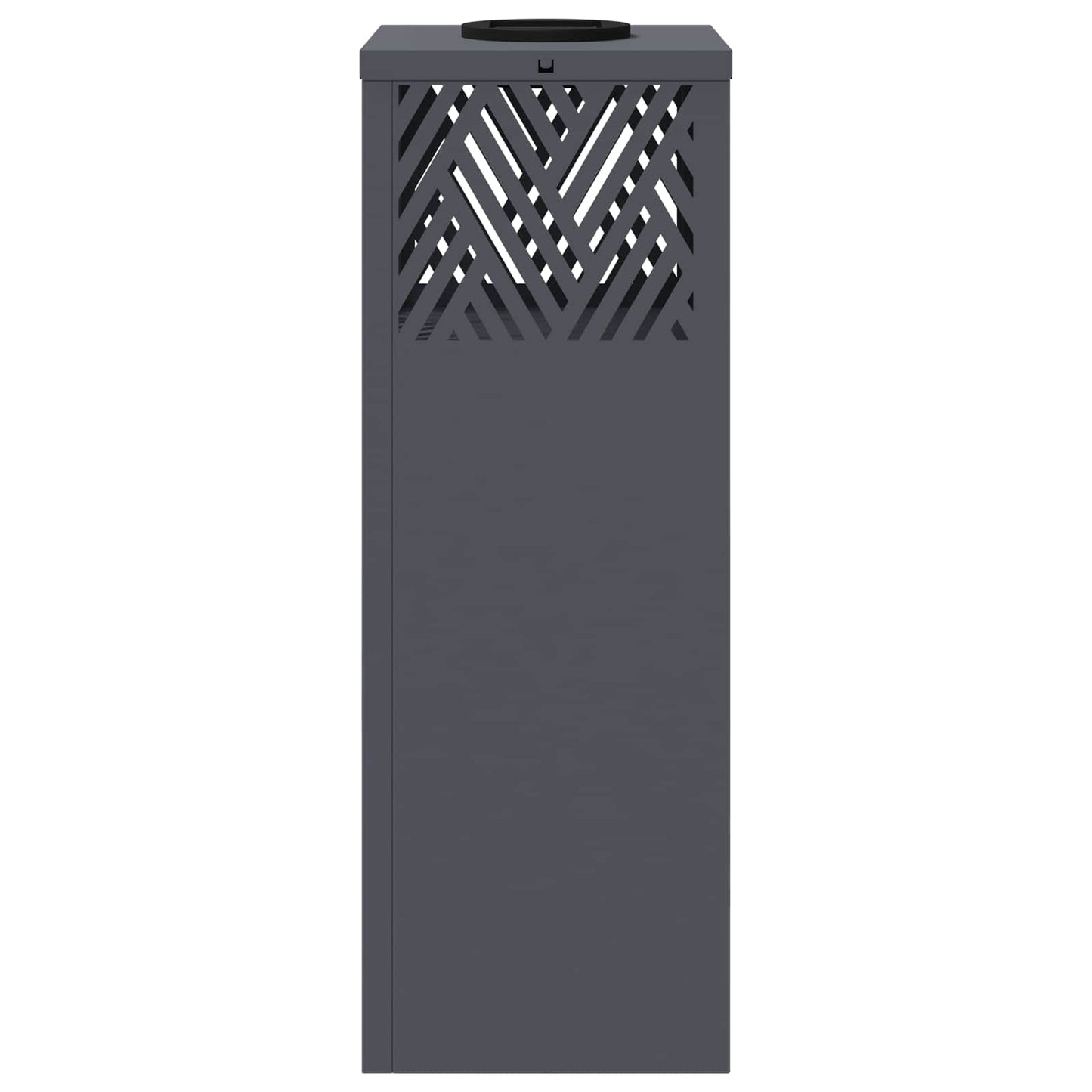 Solar LED Weg Licht 2 pcs Anthrazit Kalt gewalzter Stahl