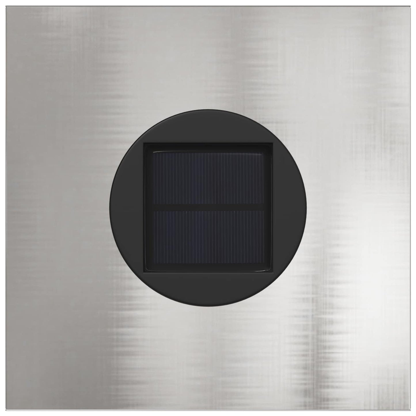 Solar LED Weg Licht 2 pcs Silber Edelstahl