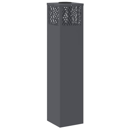 Solar LED Weg Licht 2 pcs Anthrazit Kalt gewalzter Stahl