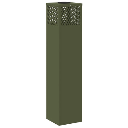 Solar LED Weg Licht 2 pcs Olive Grün Kalt gewalzter Stahl