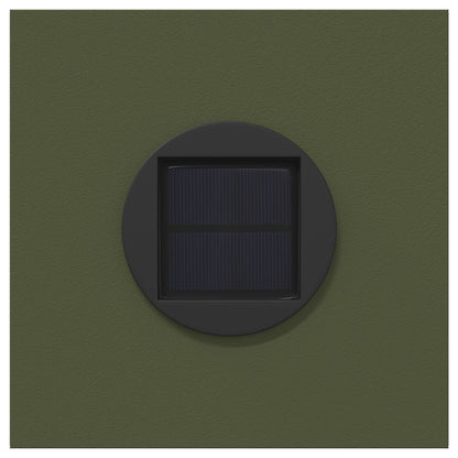 Solar LED Weg Licht 2 pcs Olive Grün Kalt gewalzter Stahl