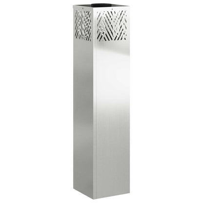 Solar LED Weg Licht 2 pcs Silber Galvanisiert