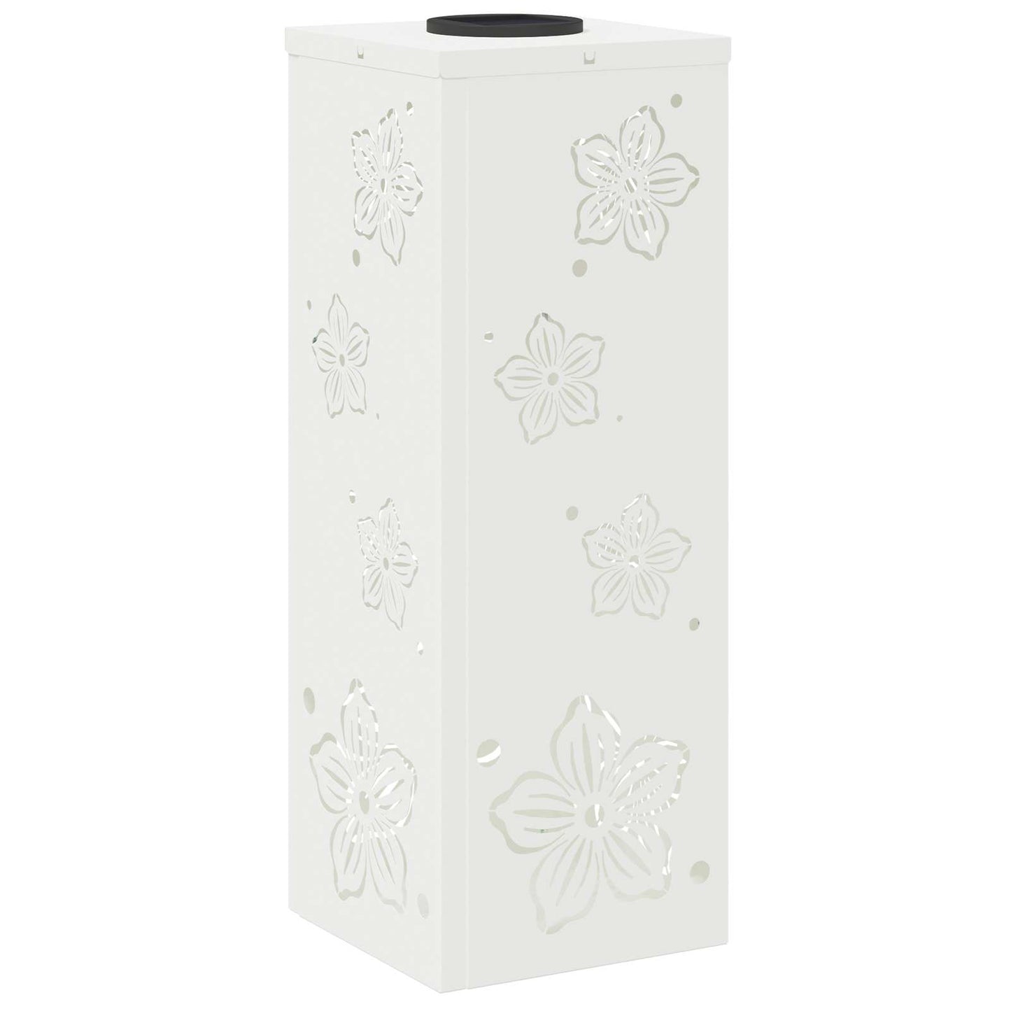 Solar LED Weg Licht 2 pcs Weiß Kalt gewalzter Stahl