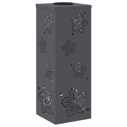 Solar LED Weg Licht 2 pcs Anthrazit Kalt gewalzter Stahl