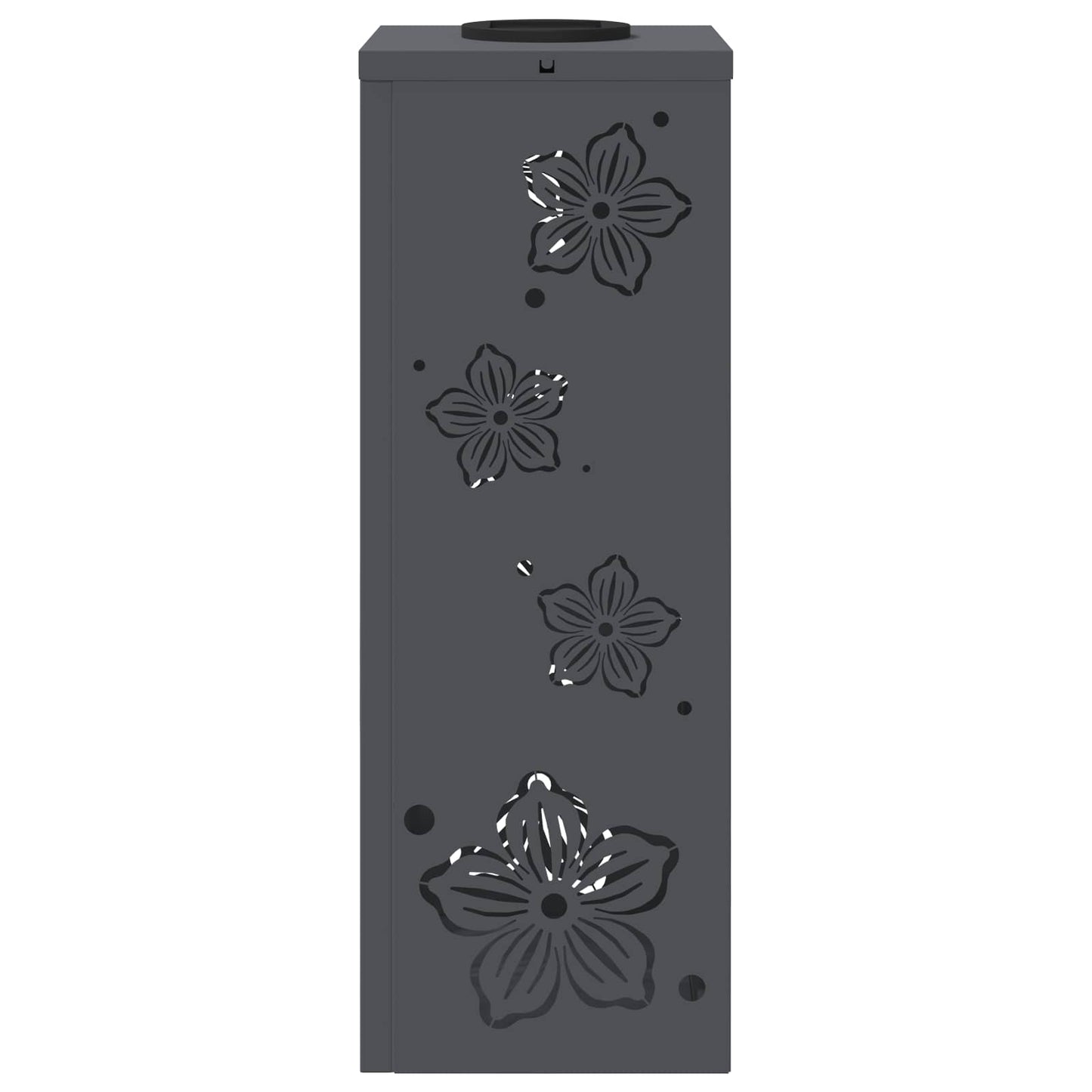 Solar LED Weg Licht 2 pcs Anthrazit Kalt gewalzter Stahl