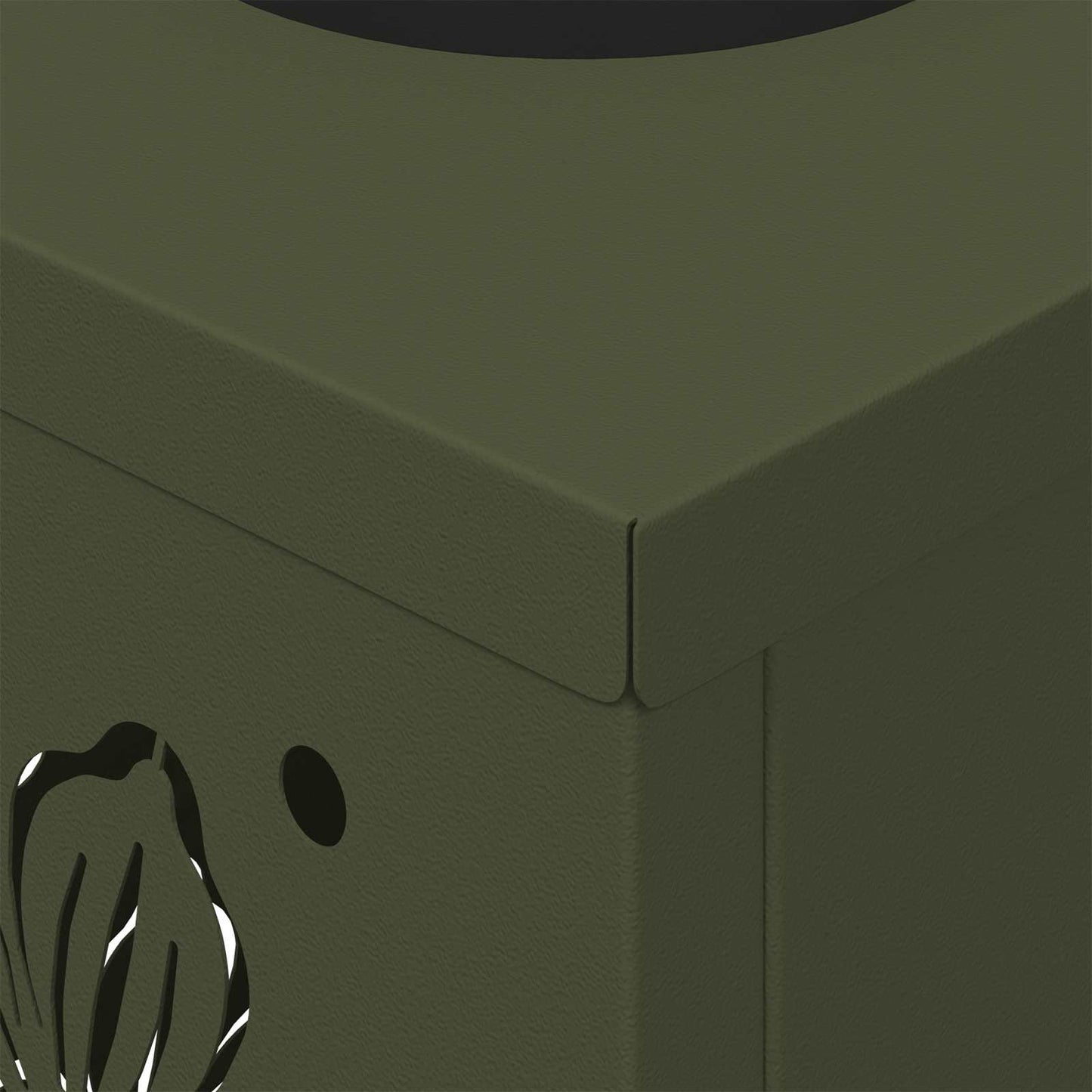 Solar LED Weg Licht 2 pcs Olive Grün Kalt gewalzter Stahl