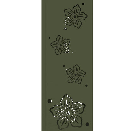 Solar LED Weg Licht 2 pcs Olive Grün Kalt gewalzter Stahl