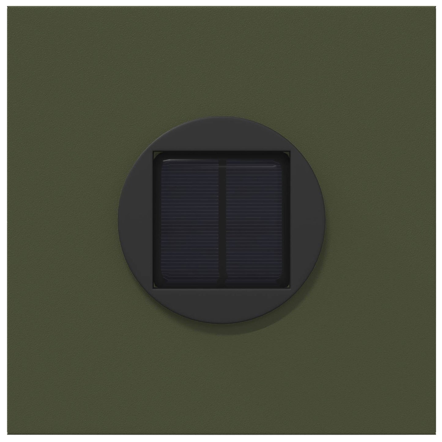 Solar LED Weg Licht 2 pcs Olive Grün Kalt gewalzter Stahl