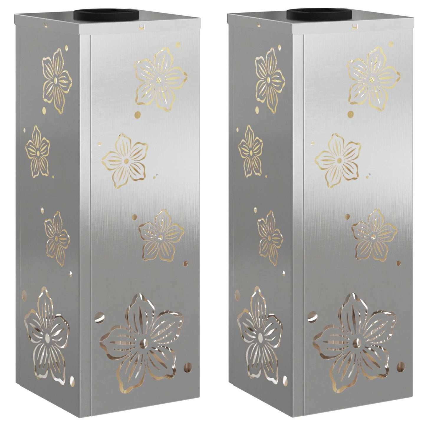 Solar LED Weg Licht 2 pcs Edelstahl Edelstahl