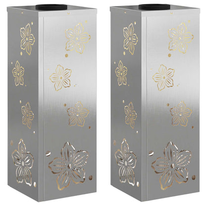 Solar LED Weg Licht 2 pcs Edelstahl Edelstahl