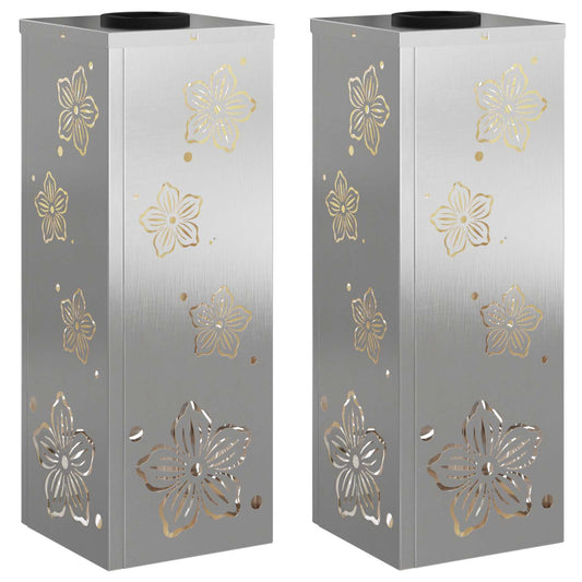 Solar LED Weg Licht 2 pcs Edelstahl Edelstahl