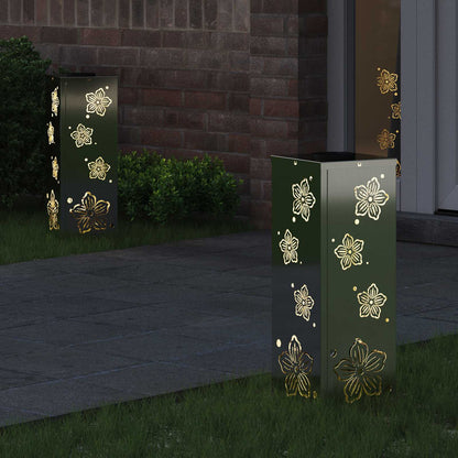 Solar LED Weg Licht 2 pcs Galvanisiert Galvanisiert