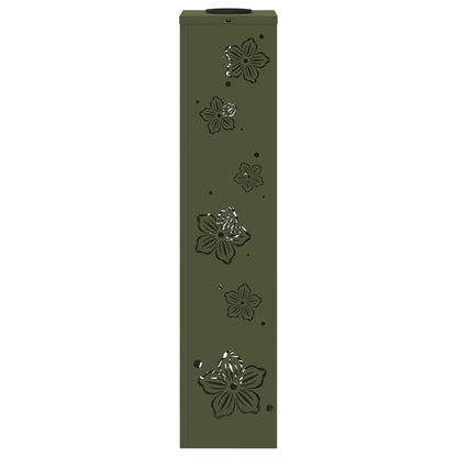 Solar LED Weg Licht 2 pcs Olive Grün Kalt gewalzter Stahl