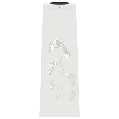 Solar LED Weg Licht 2 pcs Weiß Kalt gewalzter Stahl