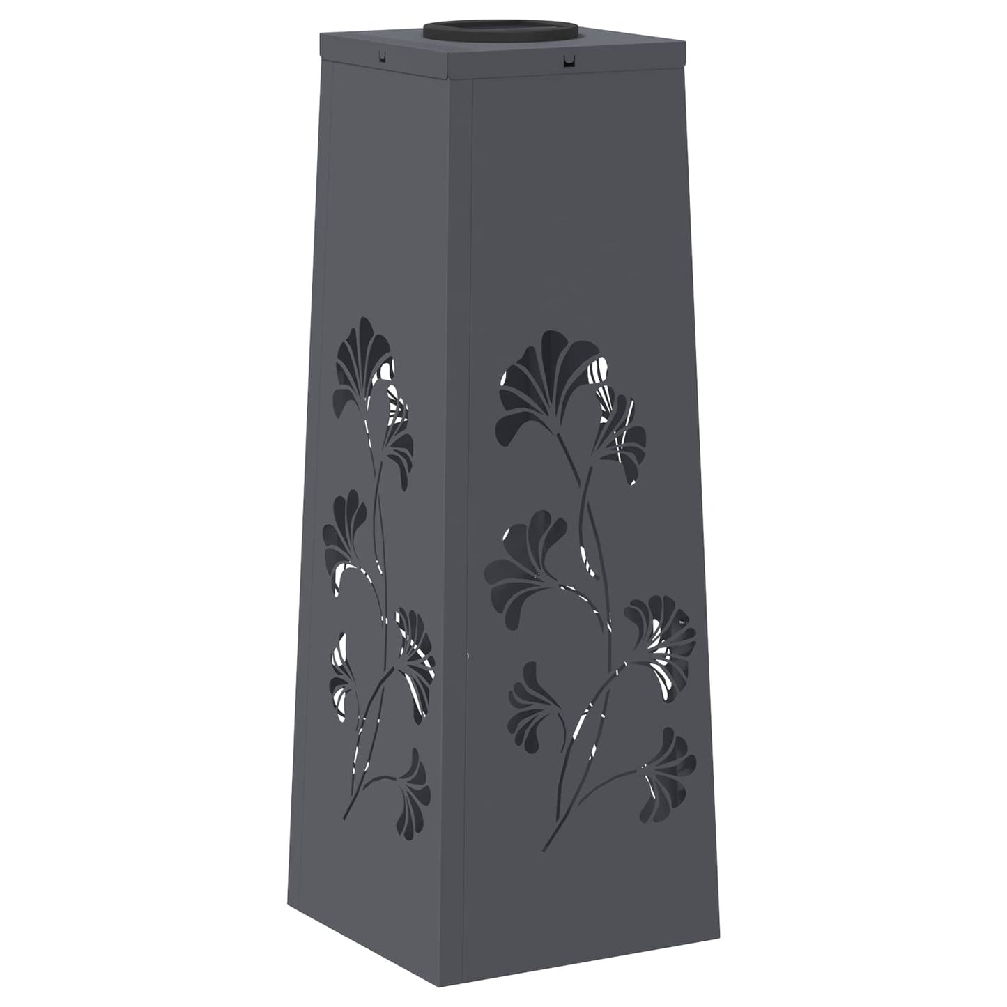 Solar LED Weg Licht 2 pcs Anthrazit Kalt gewalzter Stahl