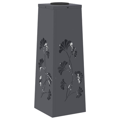 Solar LED Weg Licht 2 pcs Anthrazit Kalt gewalzter Stahl