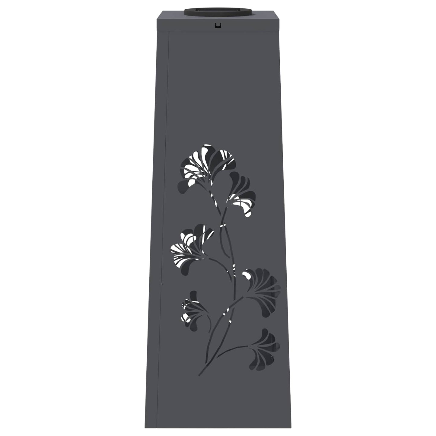 Solar LED Weg Licht 2 pcs Anthrazit Kalt gewalzter Stahl