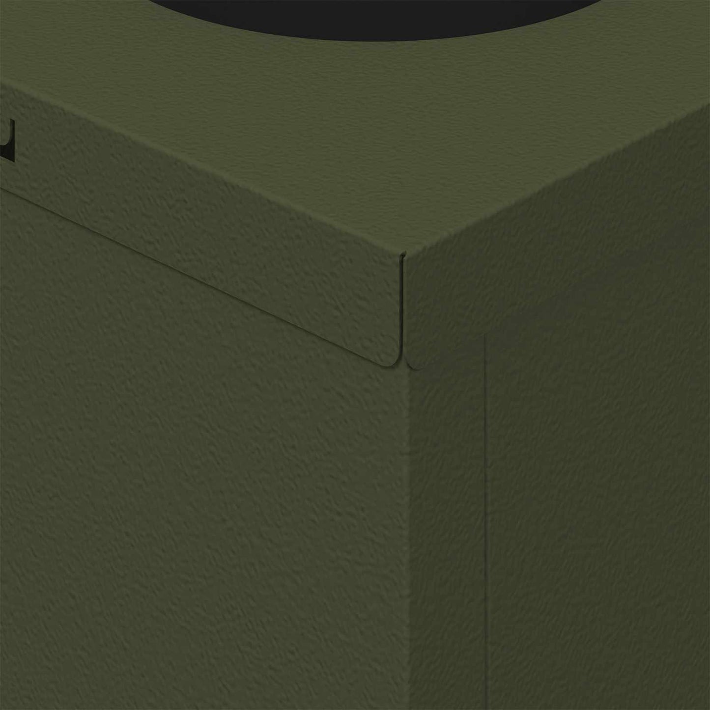 Solar LED Weg Licht 2 pcs Olive Grün Kalt gewalzter Stahl