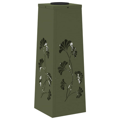 Solar LED Weg Licht 2 pcs Olive Grün Kalt gewalzter Stahl