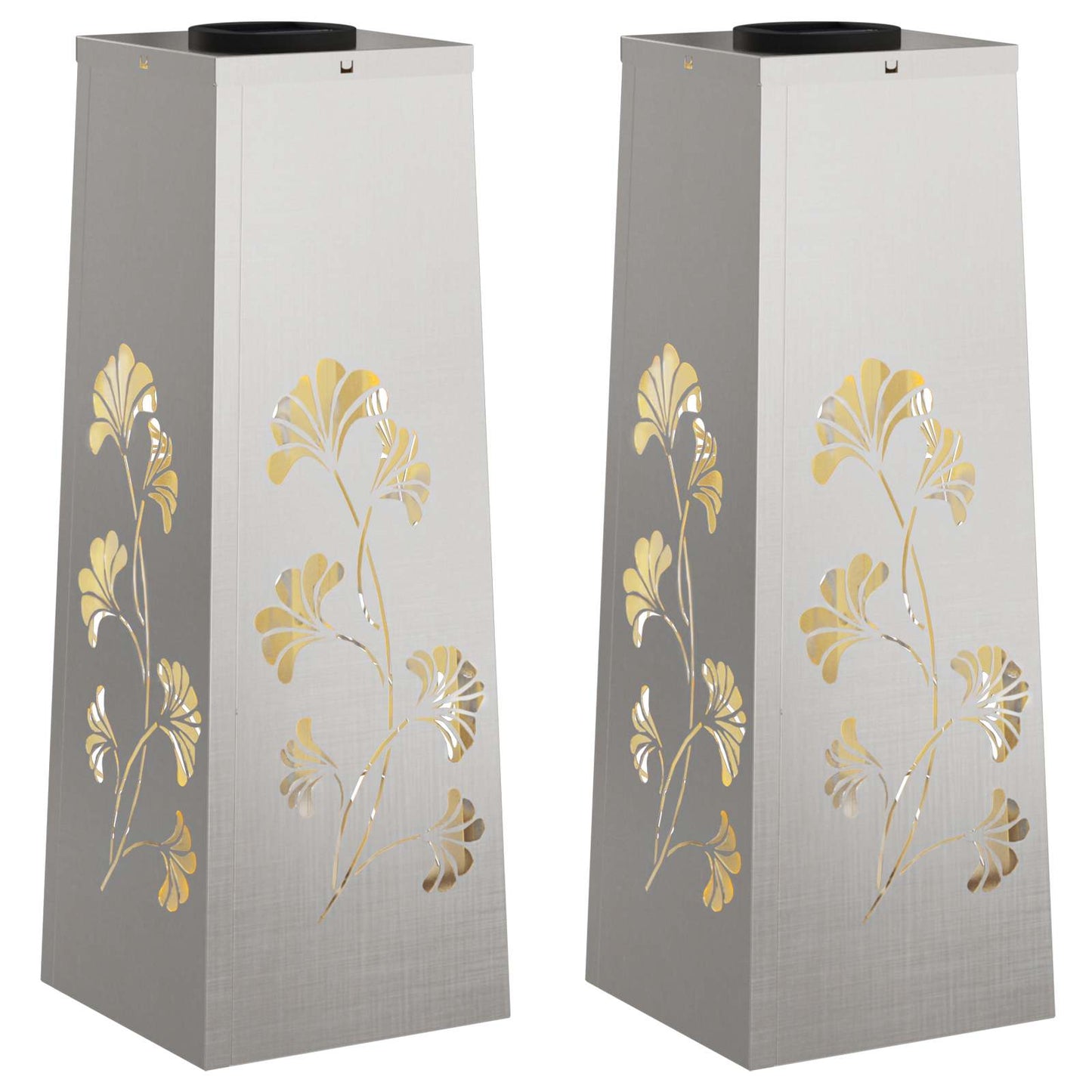 Solar LED Weg Licht 2 pcs Edelstahl Edelstahl