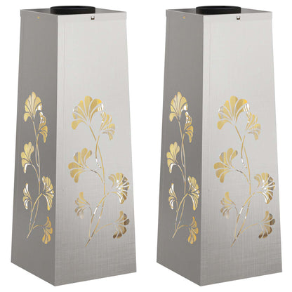 Solar LED Weg Licht 2 pcs Edelstahl Edelstahl