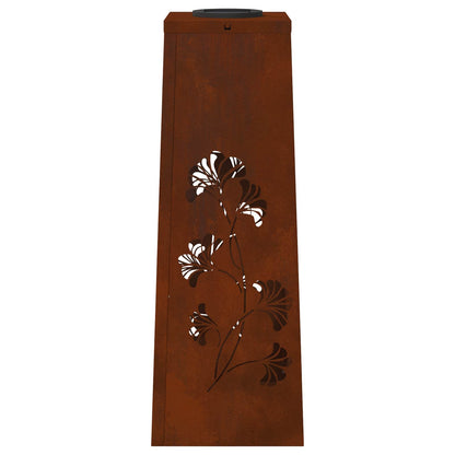 Solar LED Weg Licht 2 pcs Cortenstahl Cortenstahl