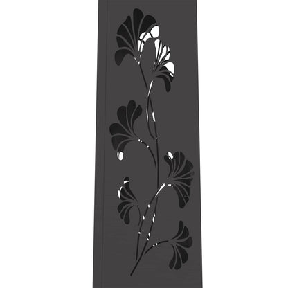 Solar LED Weg Licht 2 pcs Schwarz Kalt gewalzter Stahl