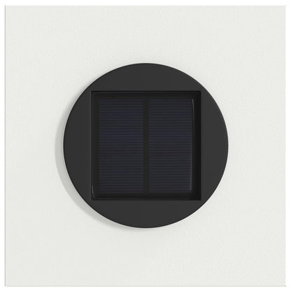 Solar LED Weg Licht 2 pcs Weiß Kalt gewalzter Stahl