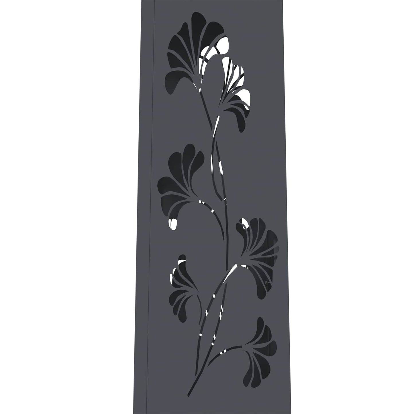 Solar LED Weg Licht 2 pcs Anthrazit Kalt gewalzter Stahl