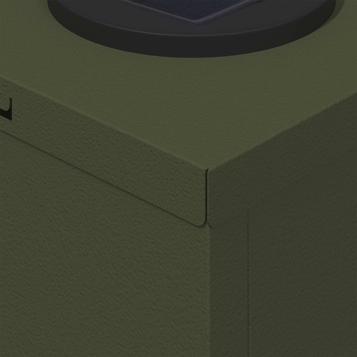 Solar LED Weg Licht 2 pcs Olive Grün Kalt gewalzter Stahl