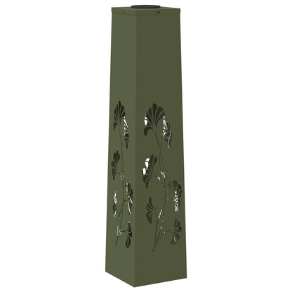 Solar LED Weg Licht 2 pcs Olive Grün Kalt gewalzter Stahl