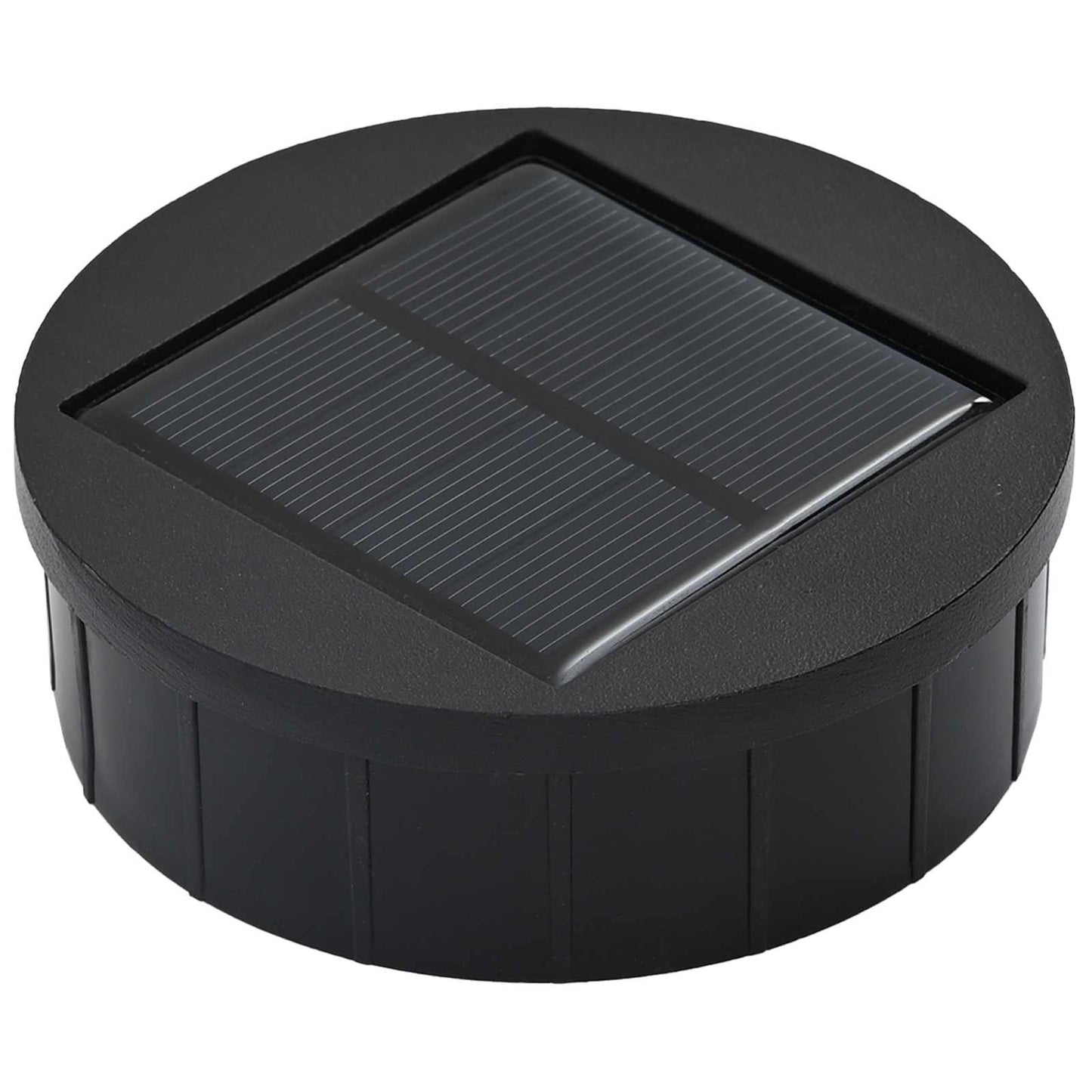 Solar LED Weg Licht 2 pcs Schwarz Kalt gewalzter Stahl