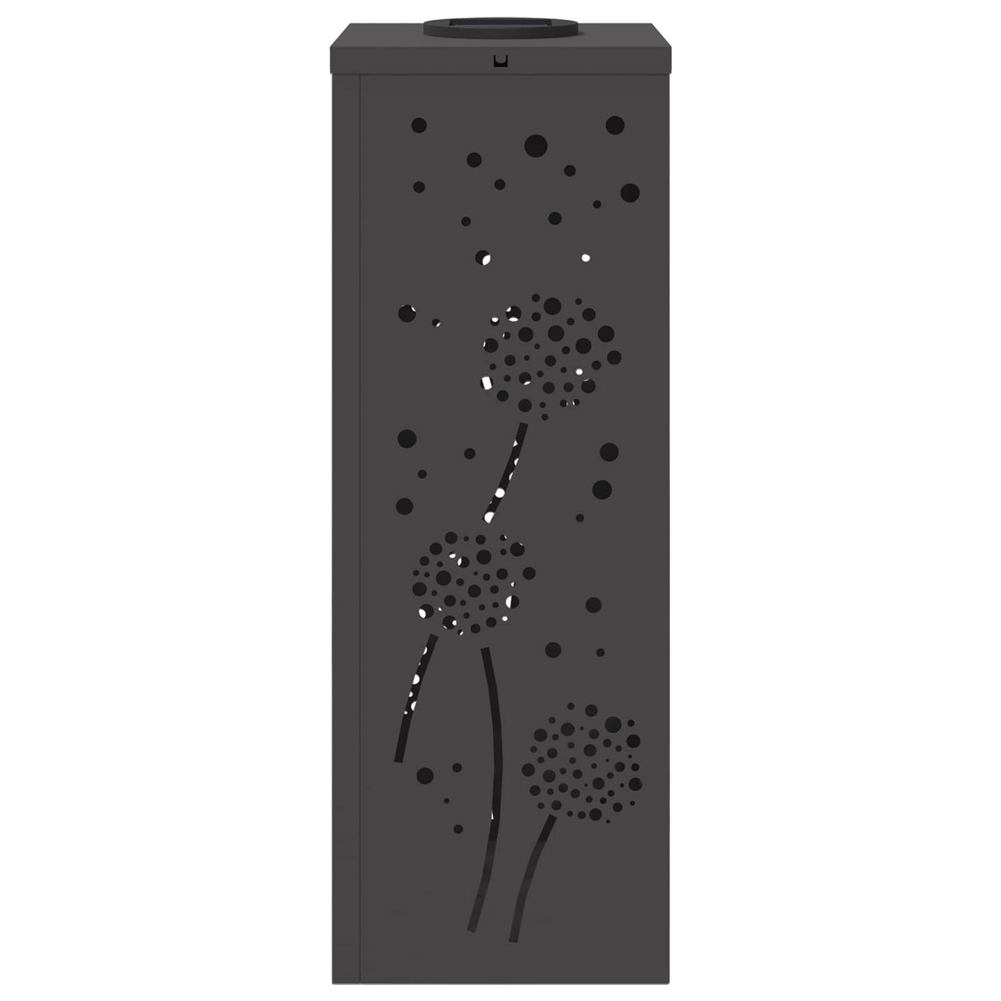 Solar LED Weg Licht 2 pcs Schwarz Kalt gewalzter Stahl