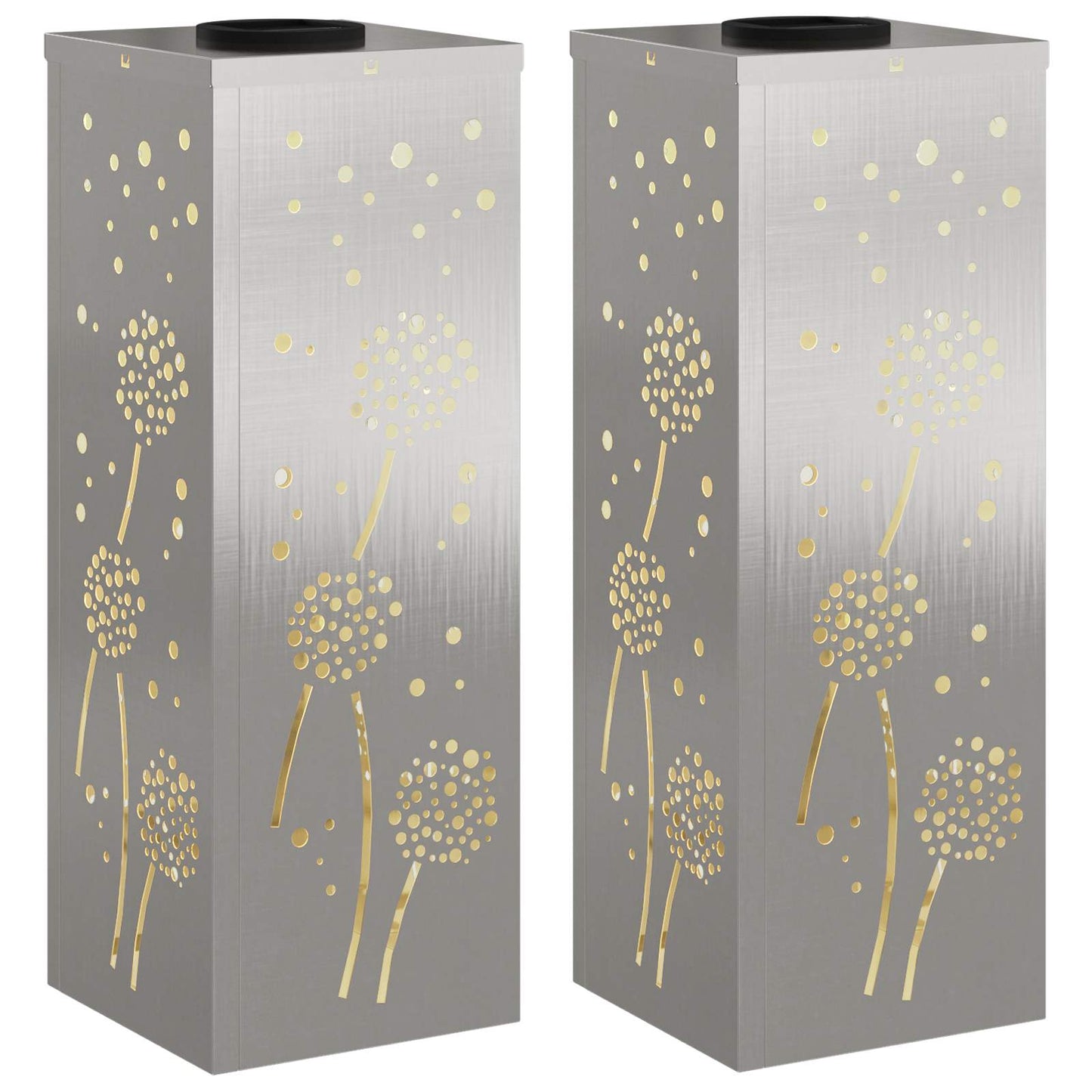 Solar LED Weg Licht 2 pcs Edelstahl Edelstahl