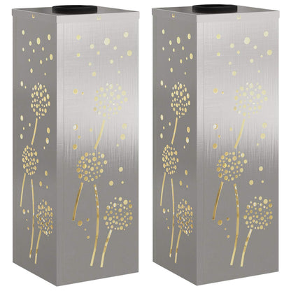 Solar LED Weg Licht 2 pcs Edelstahl Edelstahl