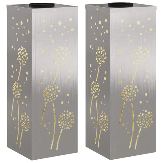 Solar LED Weg Licht 2 pcs Edelstahl Edelstahl