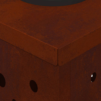 Solar LED Weg Licht 2 pcs Cortenstahl Cortenstahl