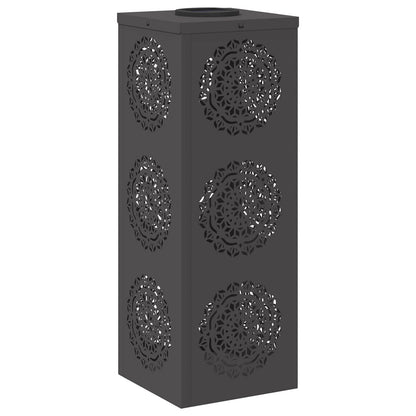 Solar LED Weg Licht 2 pcs Schwarz Kalt gewalzter Stahl