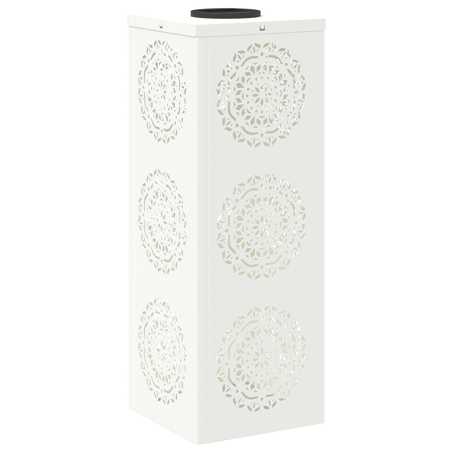 Solar LED Weg Licht 2 pcs Weiß Kalt gewalzter Stahl