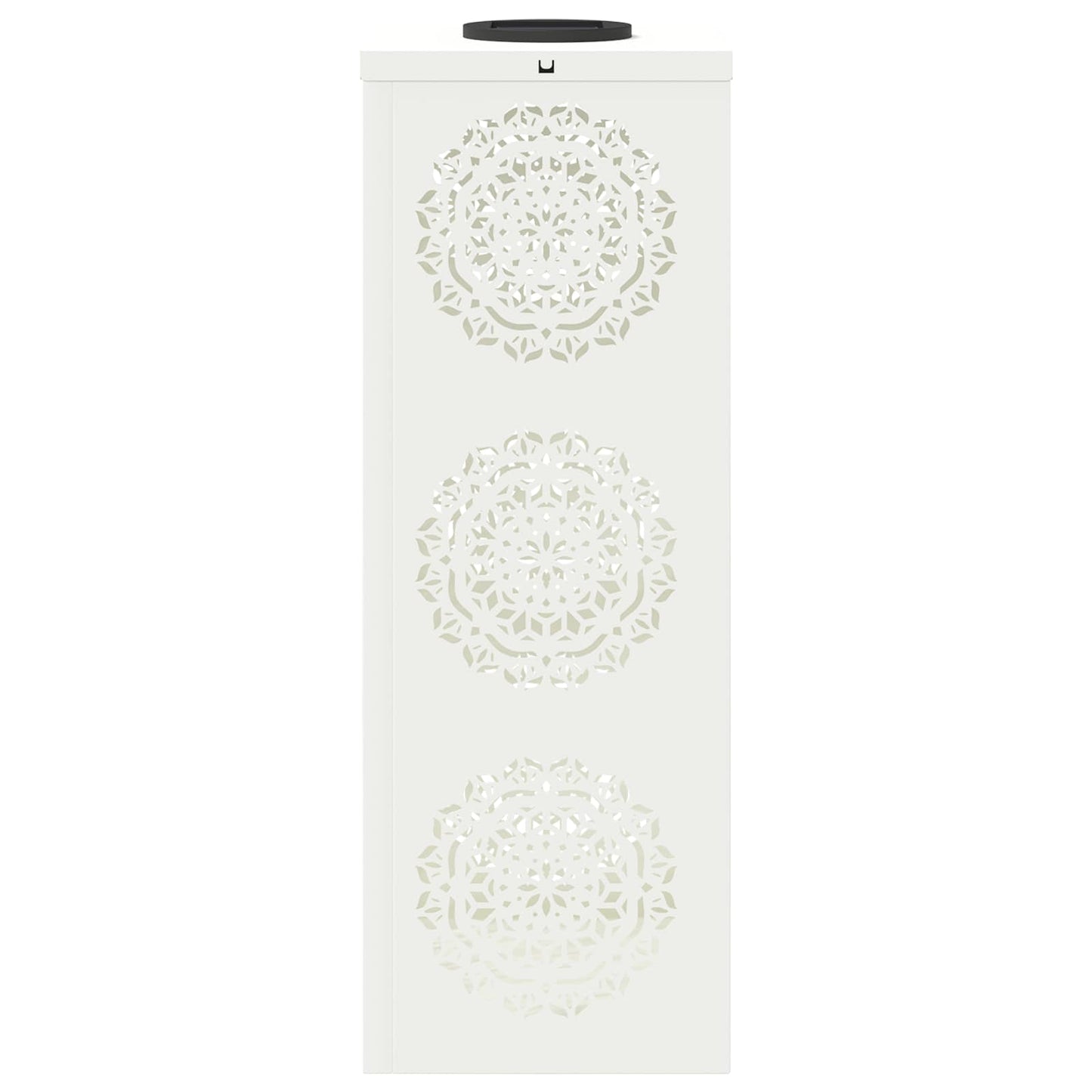 Solar LED Weg Licht 2 pcs Weiß Kalt gewalzter Stahl