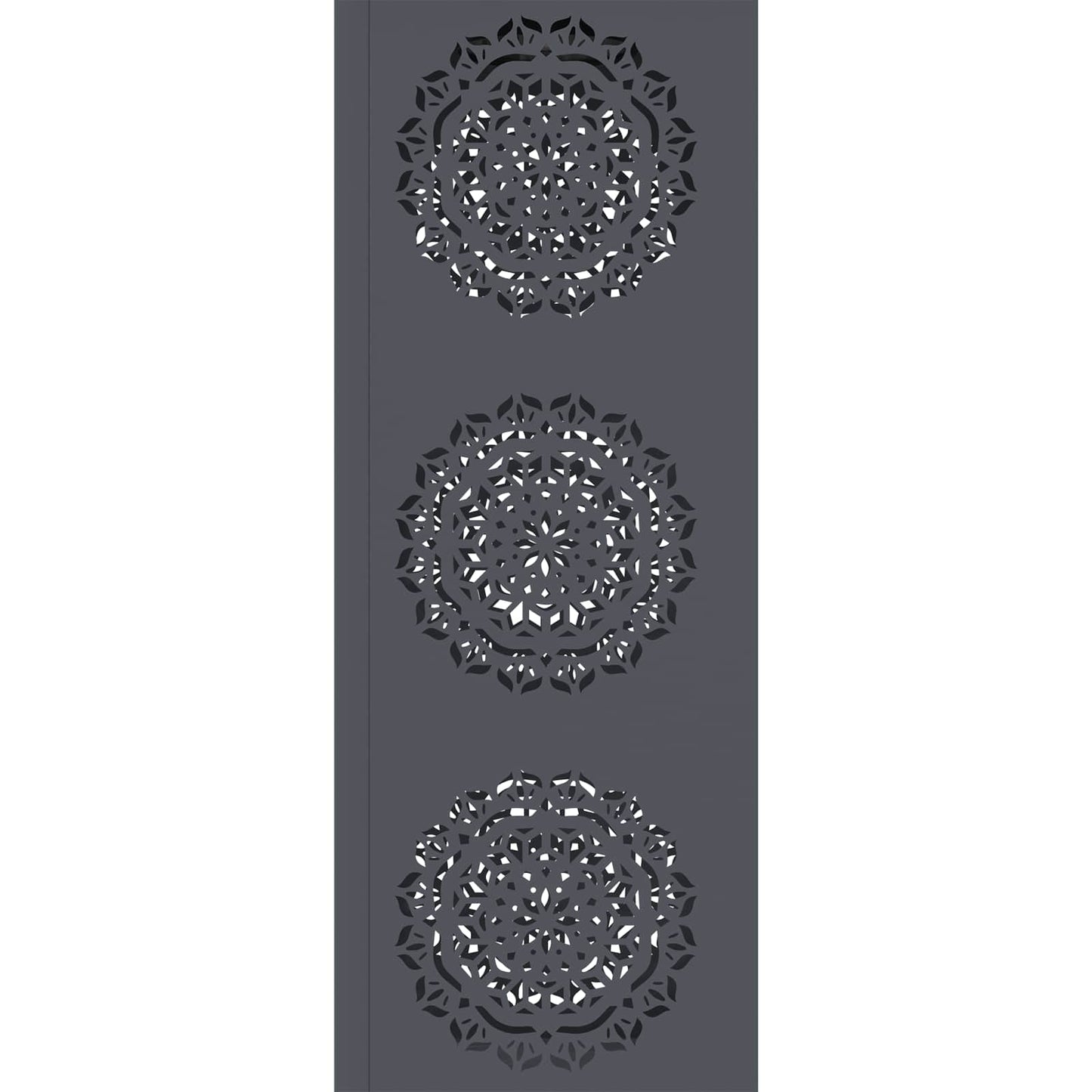 Solar LED Weg Licht 2 pcs Anthrazit Kalt gewalzter Stahl