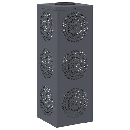 Solar LED Weg Licht 2 pcs Anthrazit Kalt gewalzter Stahl