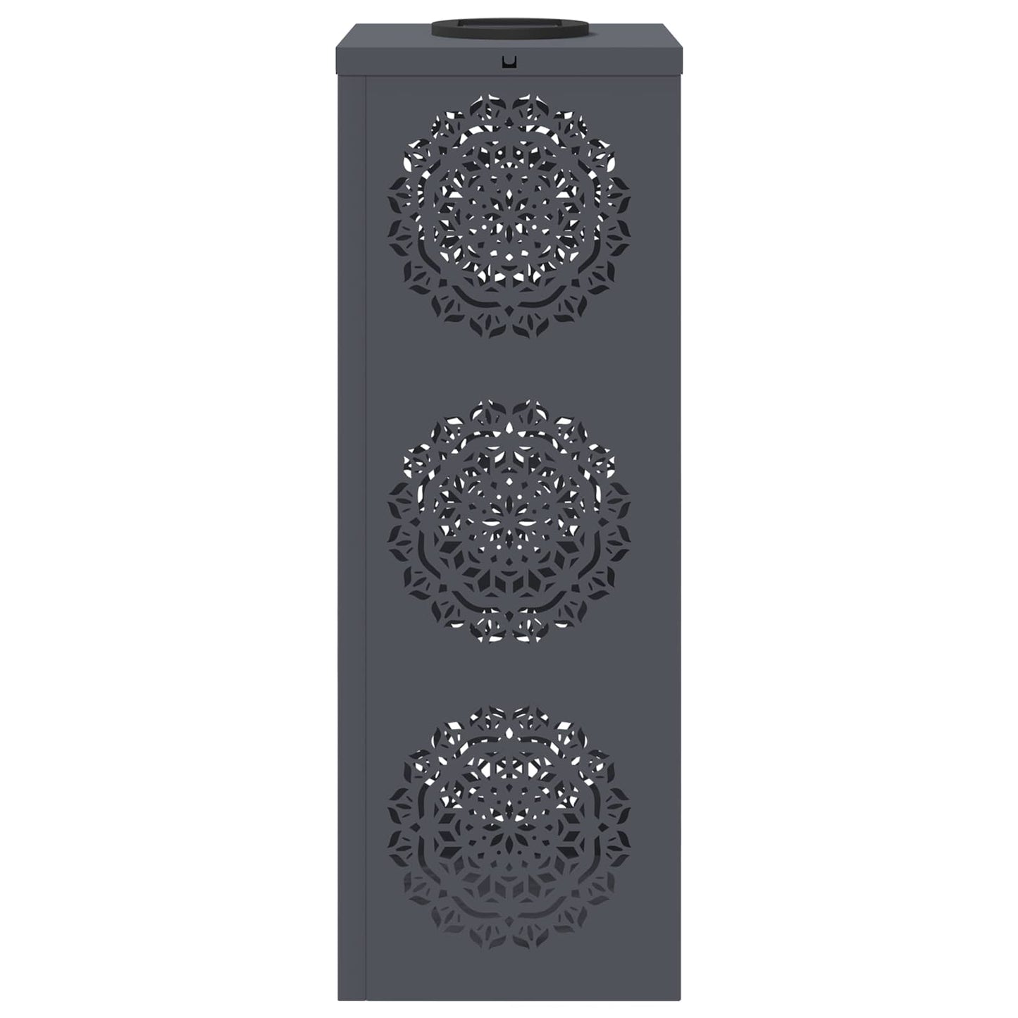 Solar LED Weg Licht 2 pcs Anthrazit Kalt gewalzter Stahl