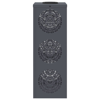 Solar LED Weg Licht 2 pcs Anthrazit Kalt gewalzter Stahl