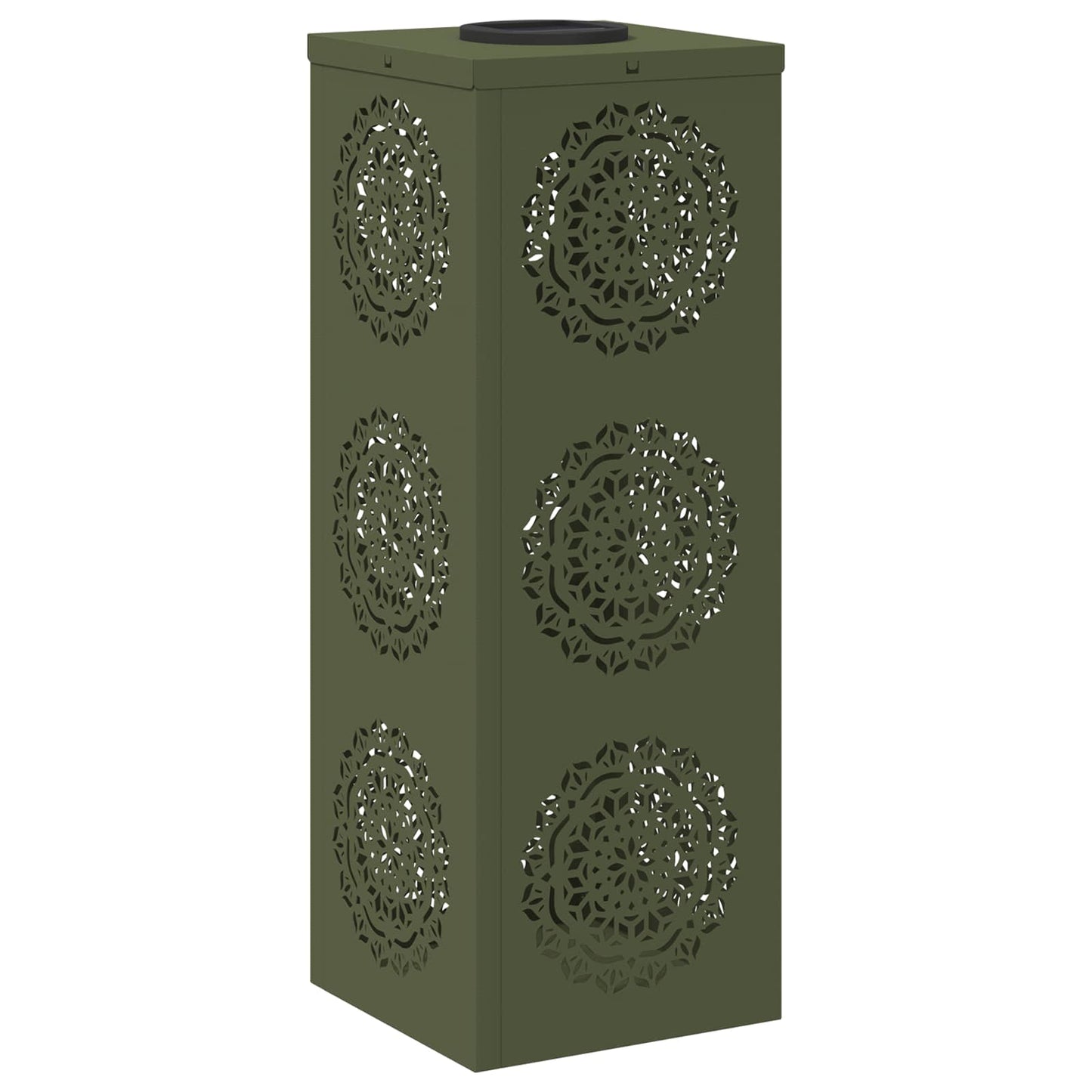 Solar LED Weg Licht 2 pcs Olive Grün Kalt gewalzter Stahl