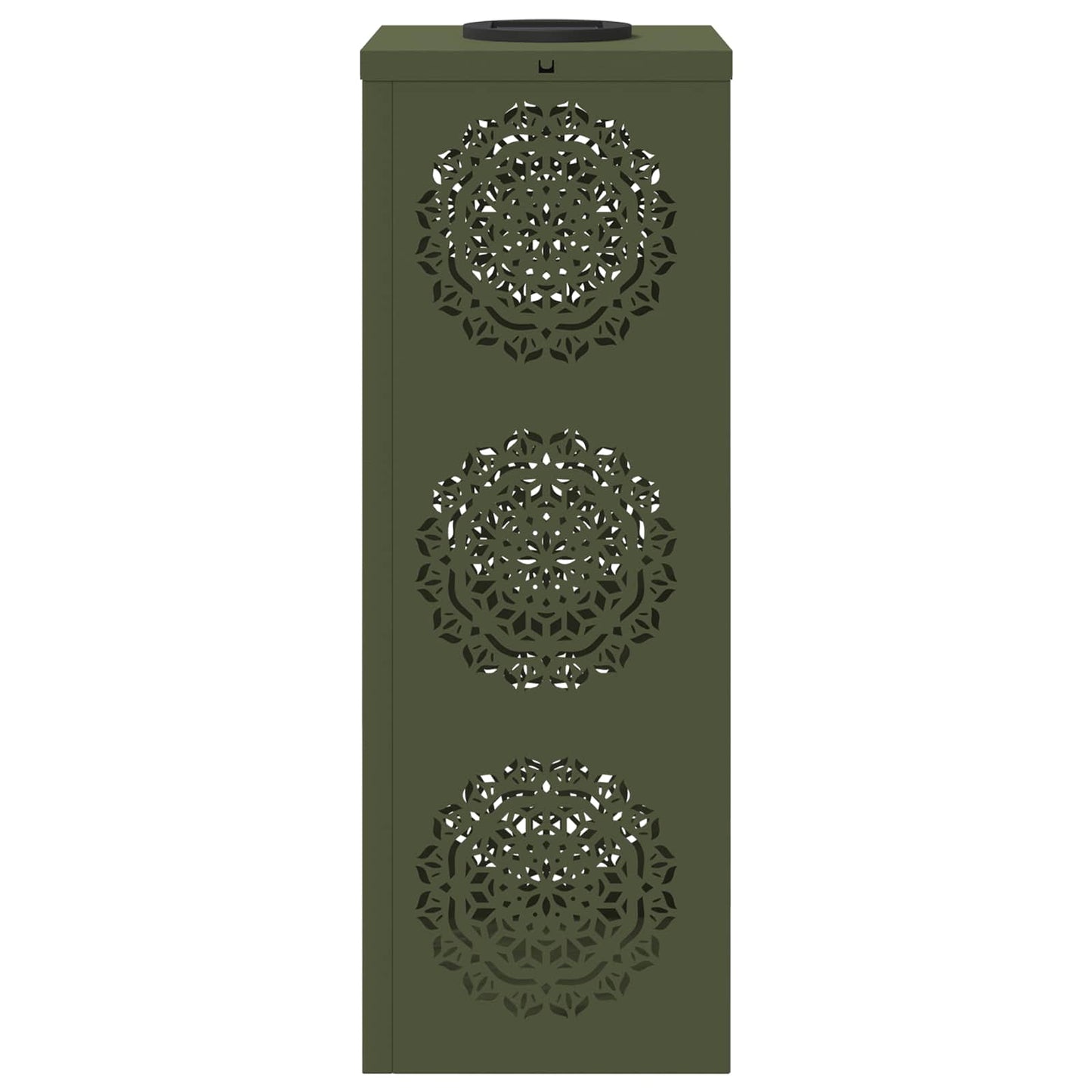 Solar LED Weg Licht 2 pcs Olive Grün Kalt gewalzter Stahl