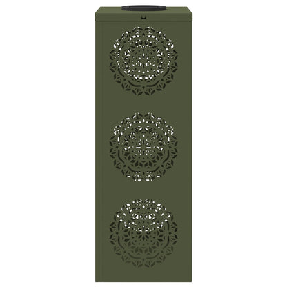 Solar LED Weg Licht 2 pcs Olive Grün Kalt gewalzter Stahl